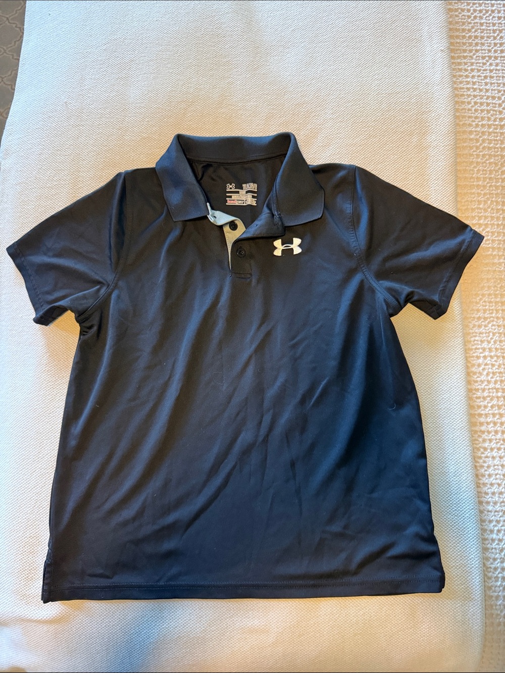 Under Armour Youth Black Polo- like new